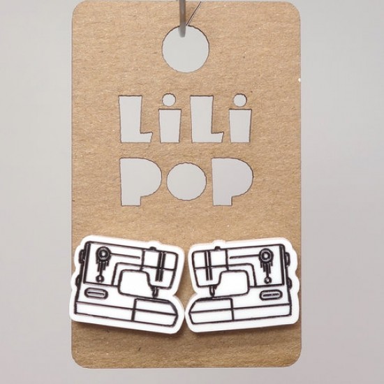 Boucles d'oreilles Lili POP-Crayon et Règle  